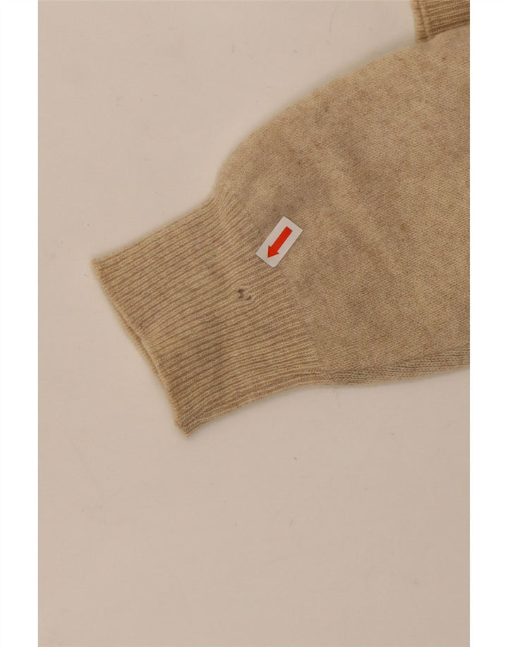 Benetton dame sweater med rund hals, medium beige