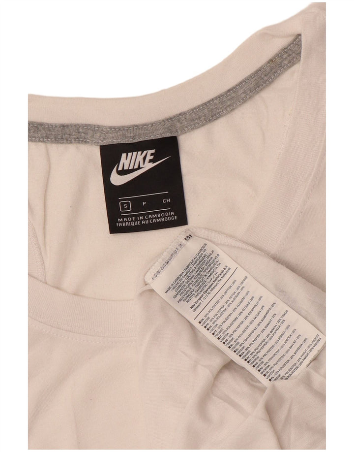 Nike Dame Grafisk Vest Top UK 14 Large White Polyester Sports