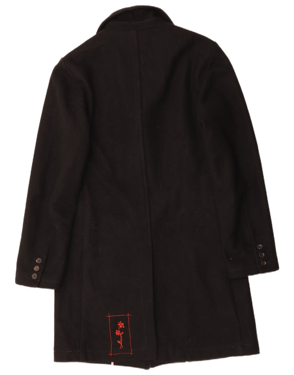 Zu Elements Dame Overfrakke UK 18 XL Sort Uld