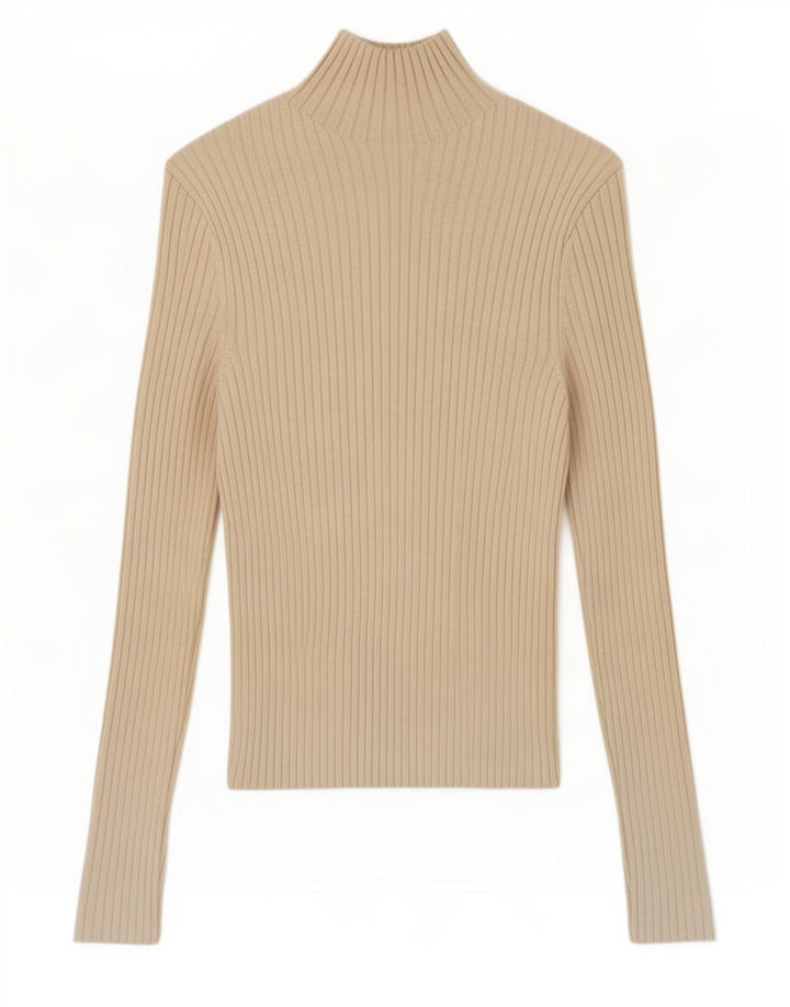 Zara Dame Bluse Top UK 12 Medium Beige Viscose