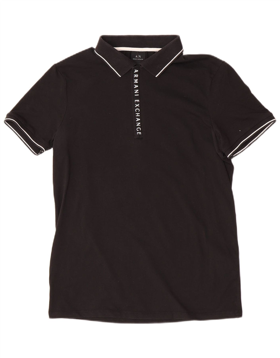Armani Exchange Herre poloshirt Medium Sort Bomuld