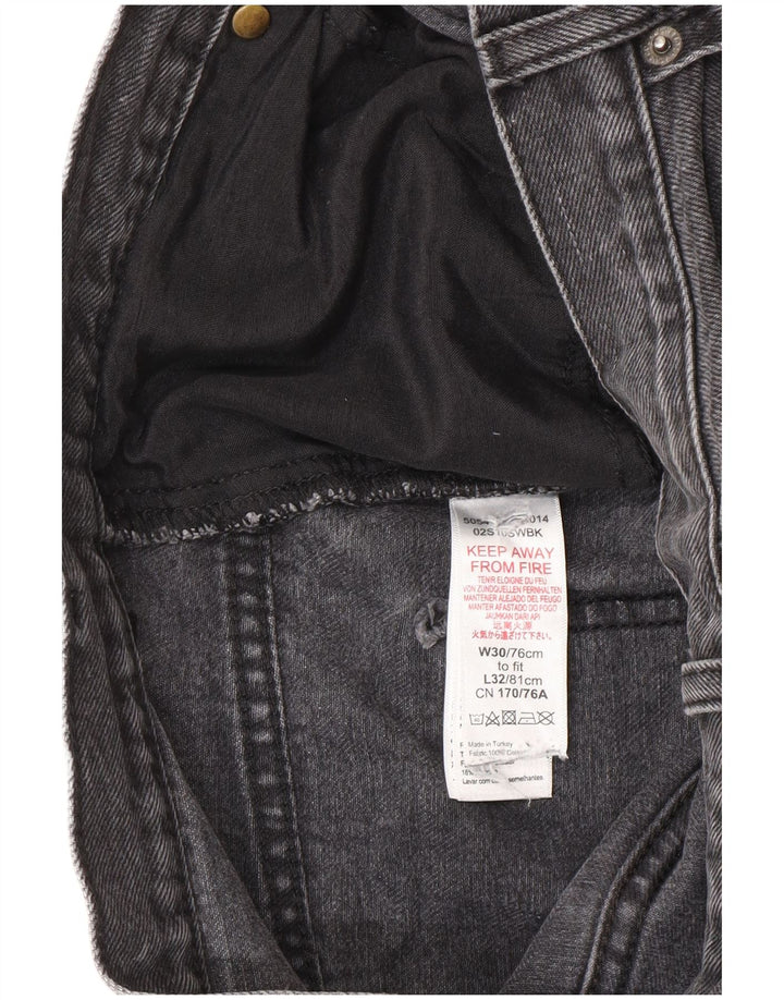 Topshop Dame Baggy Loose Jeans W30 L32 Sort Polyester
