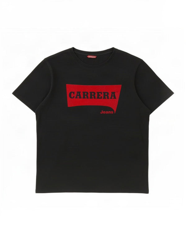 Carrera Herre Grafisk T-Shirt Top Stor Sort
