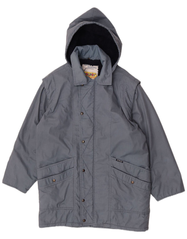 Polbot Sherpa-jakke med hætte til mænd UK 42 XL Blå Polyester