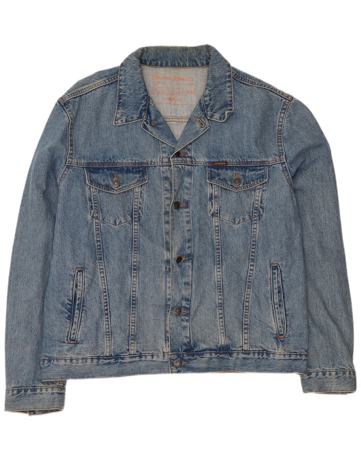 Carrera Herre denimjakke UK 44 2XL Blå Bomuld