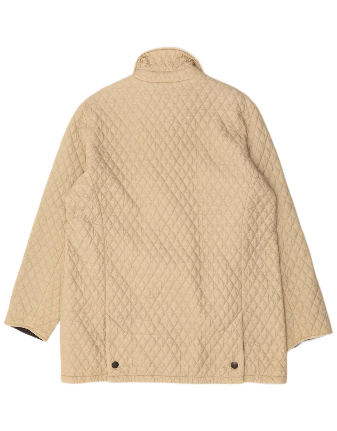 Barbour Quiltet Overfrakke til kvinder UK 16 Stor Beige Polyamid