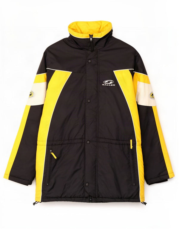 Saller Herre Grafisk Windbreaker Jacket UK 42 XL Sort Colourblock Polyamid