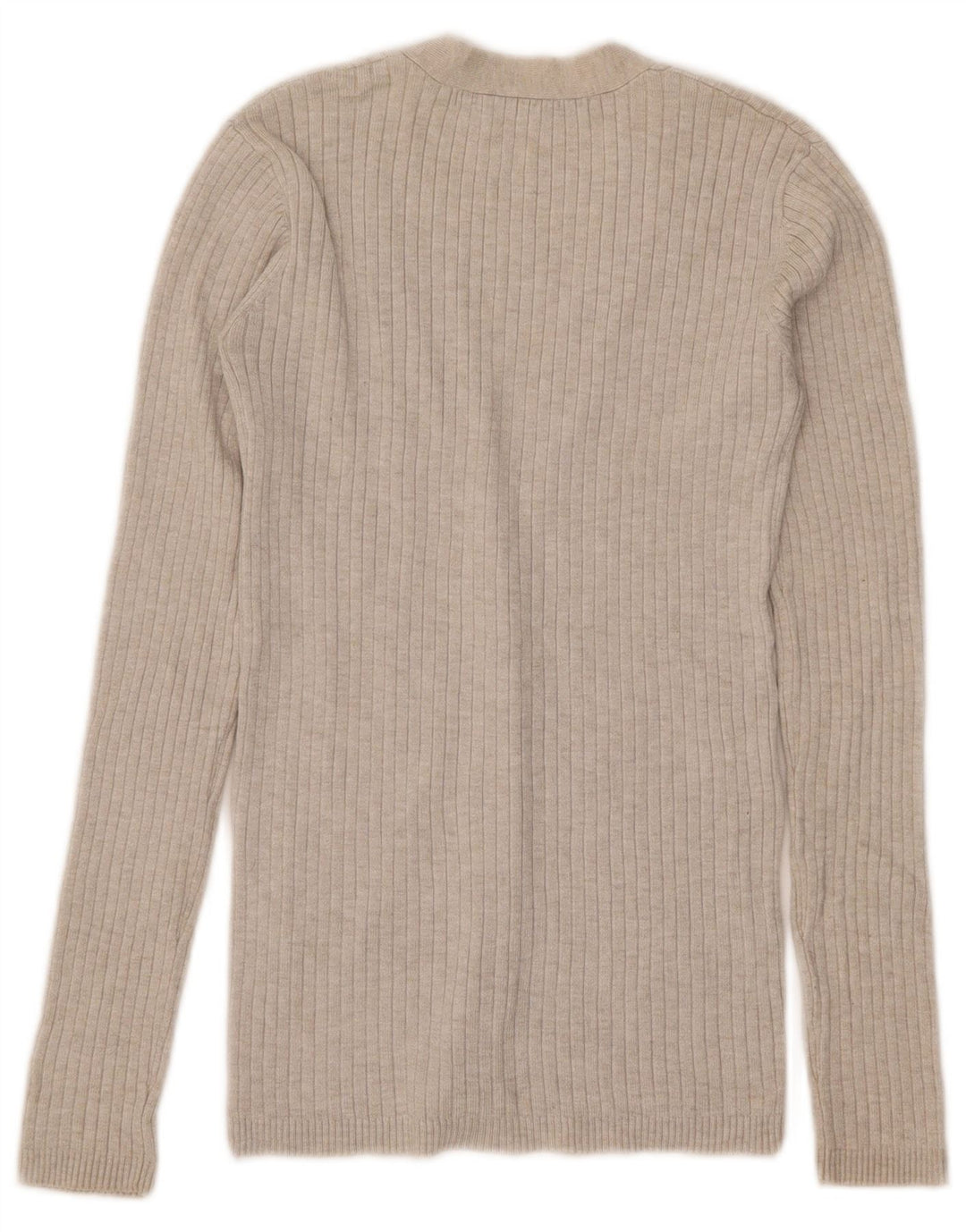 Zara Dame Cardigan Sweater UK 8 Small Beige