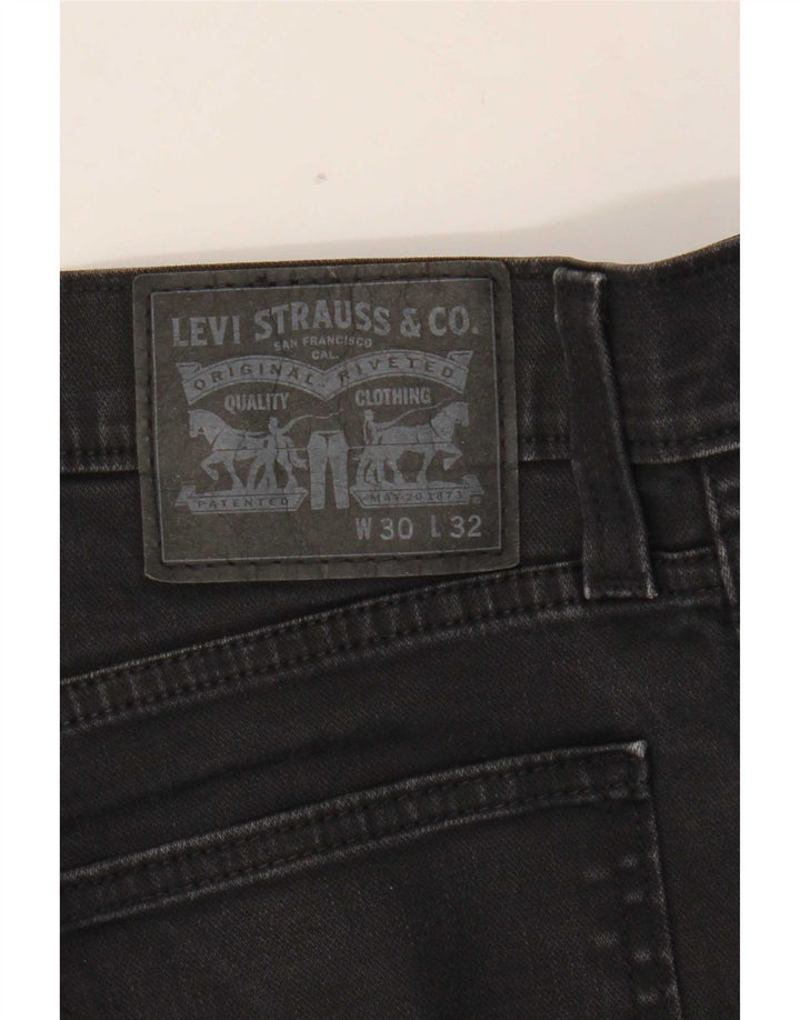 Levi's Slim Jeans til kvinder W30 L29 sort bomuld