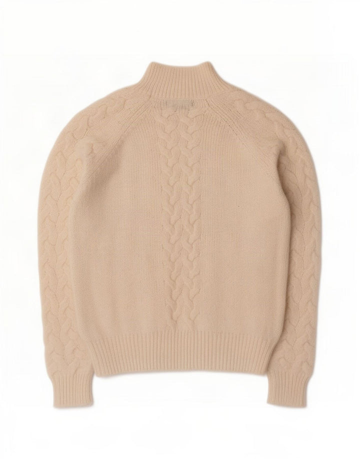 Marks & Spencer Dame Turtle Neck Jumper Sweater UK 14 Medium Beige