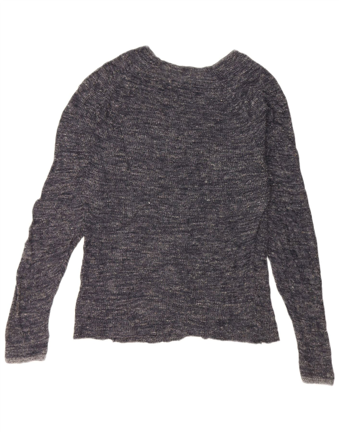 Zara Herre Crew Neck Jumper Sweater Large Navy Blue Flecked