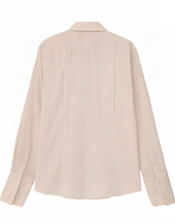 Calvin Klein Herre formel skjorte str. 40 15 1/2 Medium hvid nålestribet bomuld