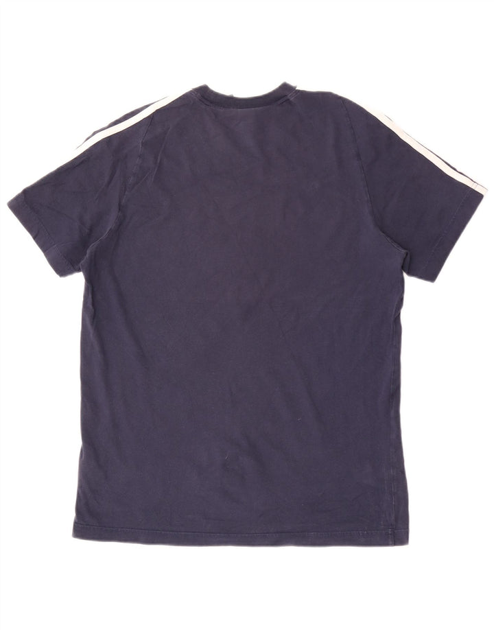 Adidas herre T-shirt top mellem marineblå bomuld