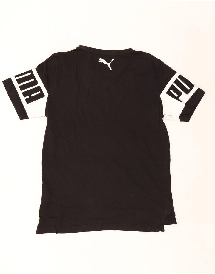 Puma Herre grafisk T-shirt top lille sort bomuld