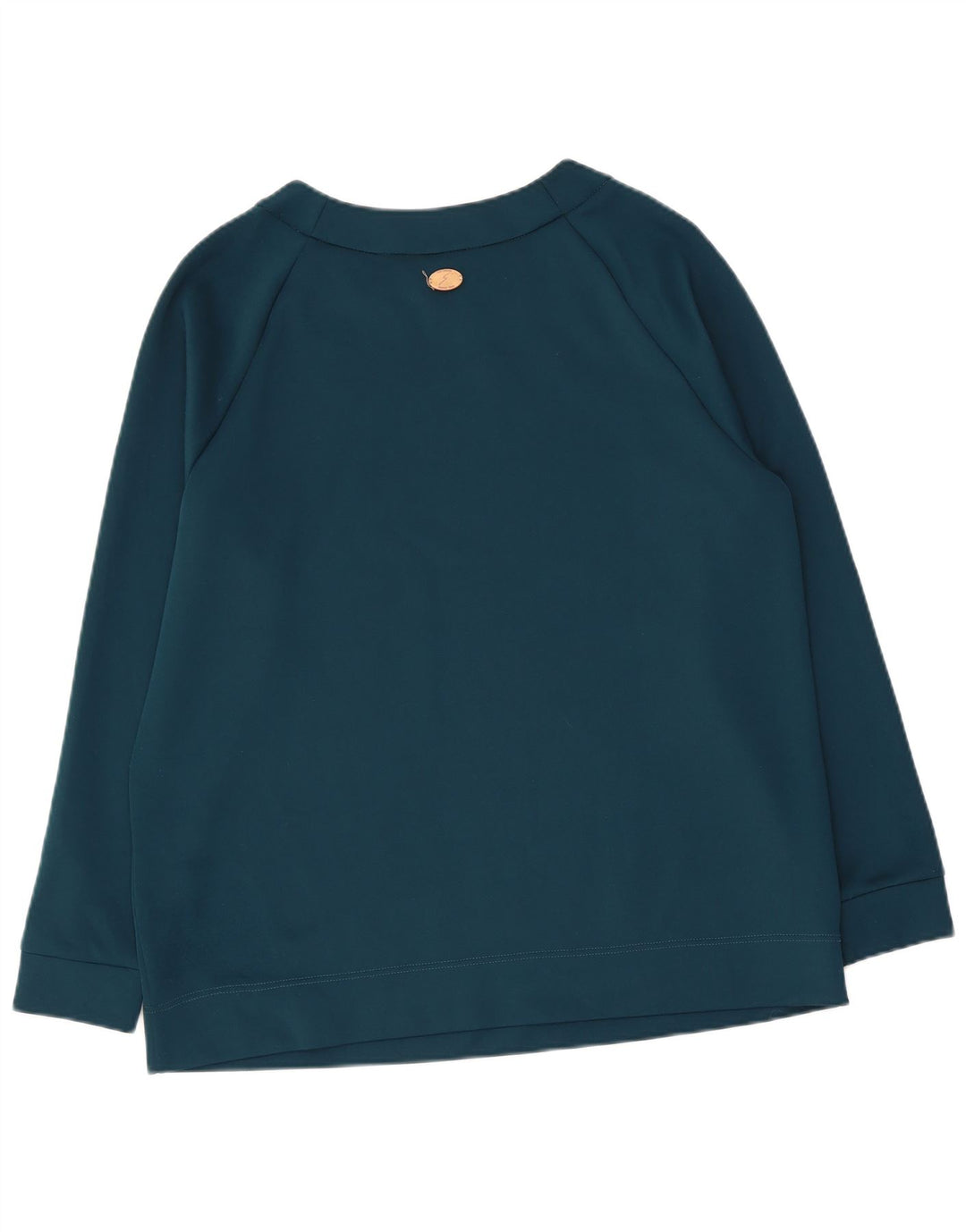 GATTINONI grafisk sweatshirt til kvinder UK 14 Stor blå polyester