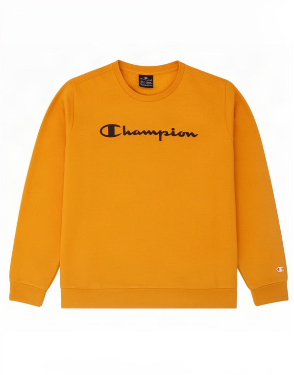 Champion Boys Sweatshirt Jumper 15-16 år 2XL Gul Bomuld