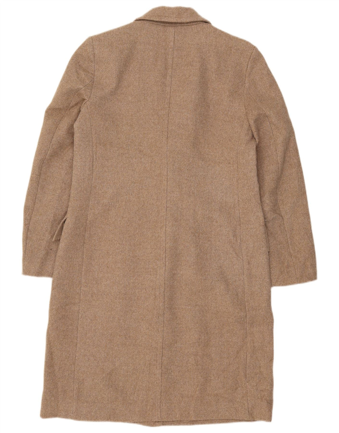Zara Dame Overfrakke UK 14 Medium Beige Polyester