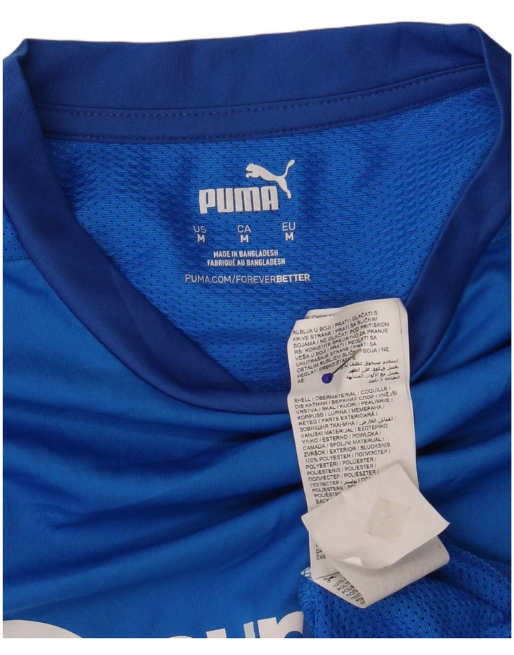 Puma Herre grafisk T-shirt Top Medium Blue Polyester