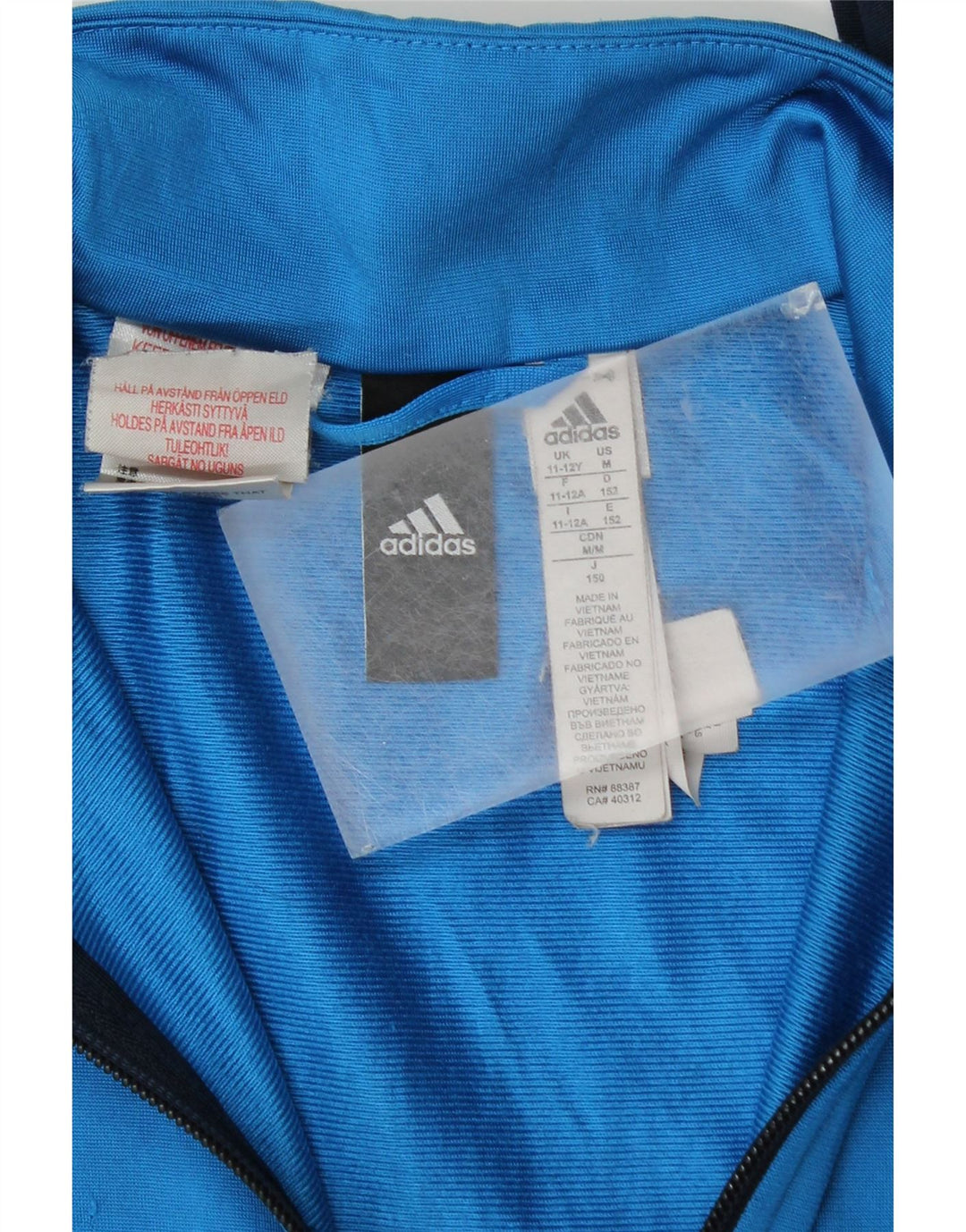 Adidas Træningsdragt Topjakke til drenge 11-12 år Navy Blue Colourblock