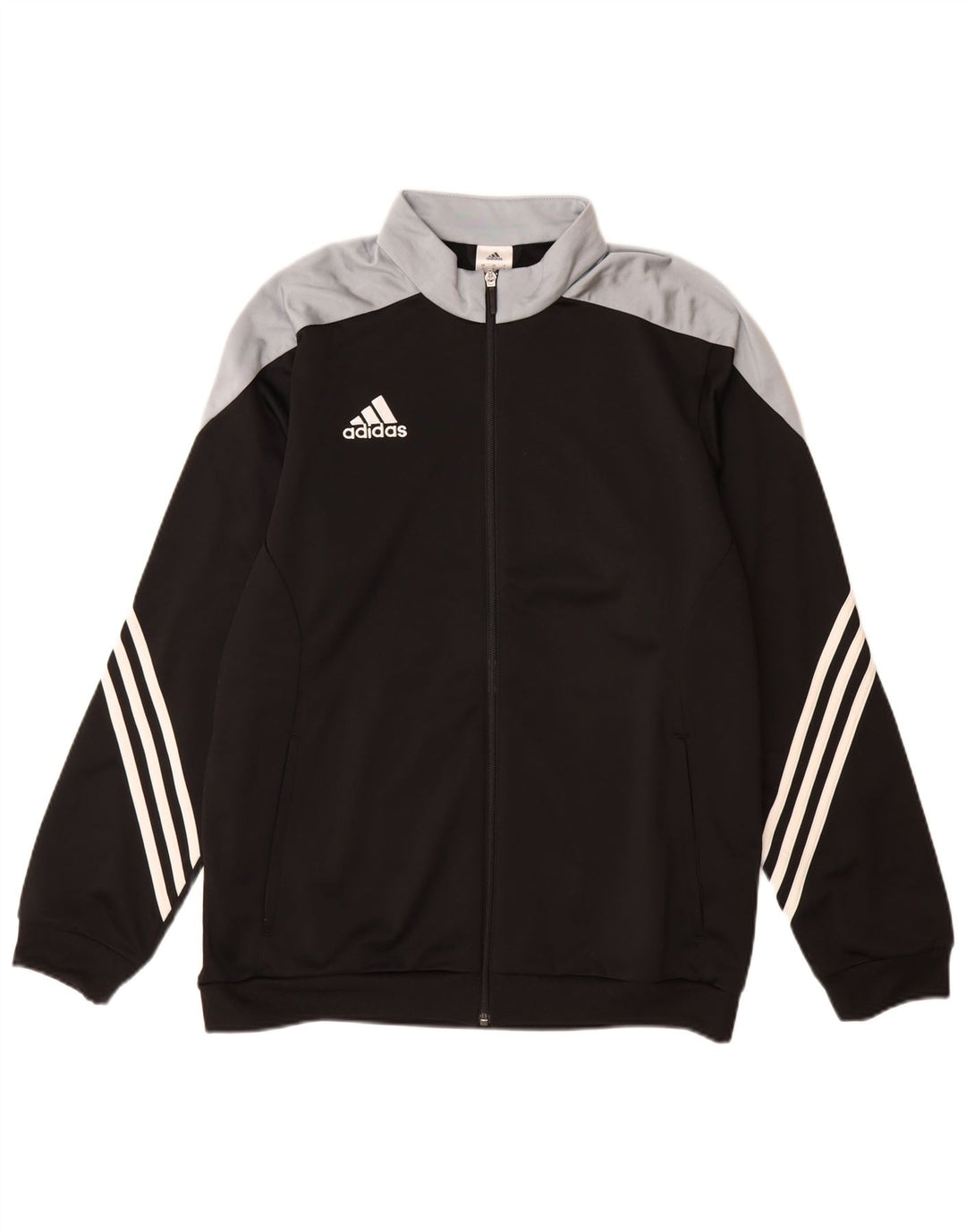 ADIDAS Træningsdragt til mænd, topjakke, stor sort Colourblock Polyester