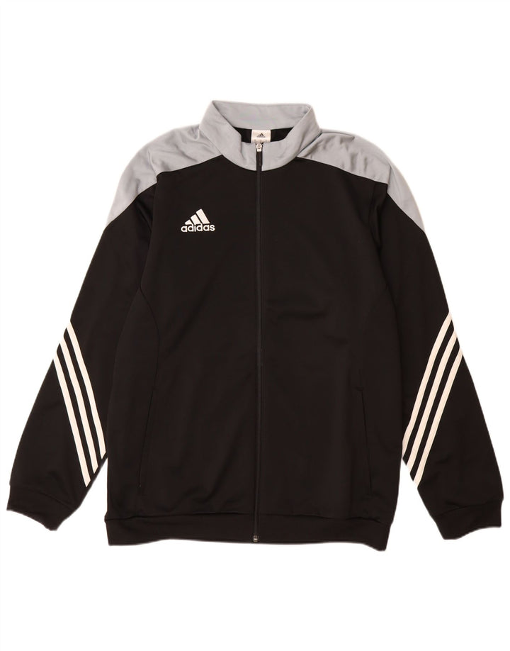ADIDAS Træningsdragt til mænd, topjakke, stor sort Colourblock Polyester