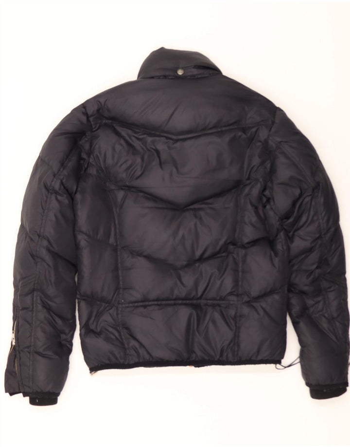 DIESEL Womens Padded Jacket UK 16 Large Black Vintage Diesel and Second-Hand Diesel from Messina Hembry 