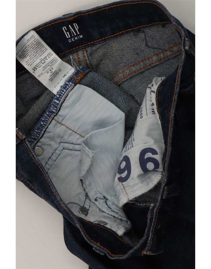 Gap Dame Slim Jeans W25 L29 Marineblå Bomuld