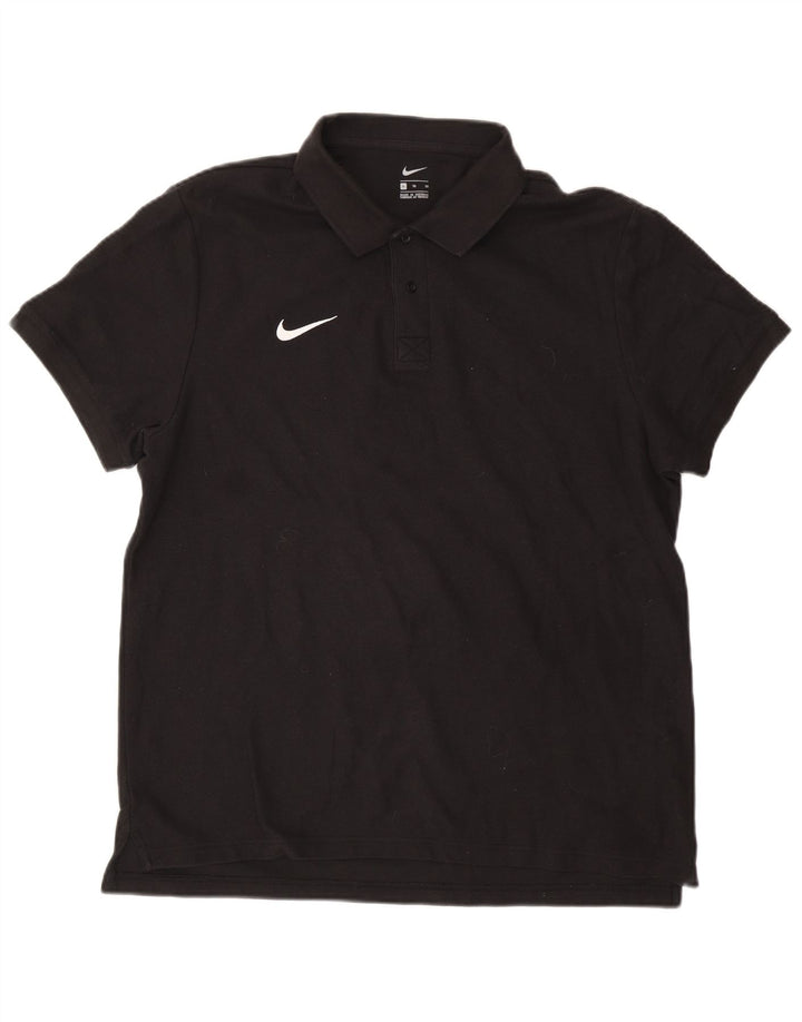 Nike herre poloshirt XL sort bomuld