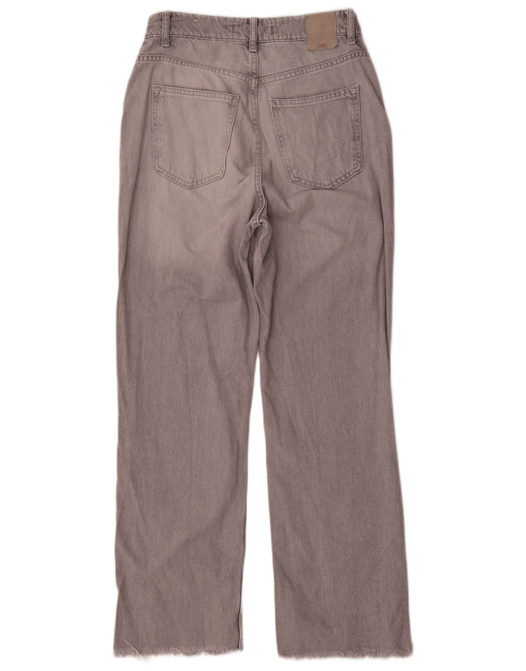 Zara Dame Straight Jeans EU 38 Small W28 L29 Grå