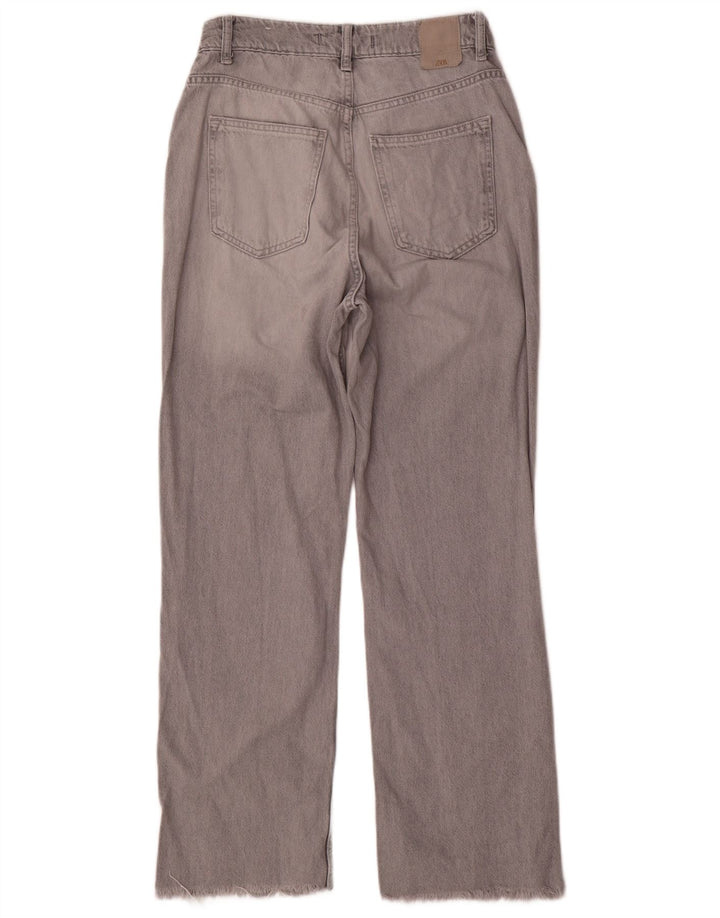 Zara Dame Straight Jeans EU 38 Small W28 L29 Grå