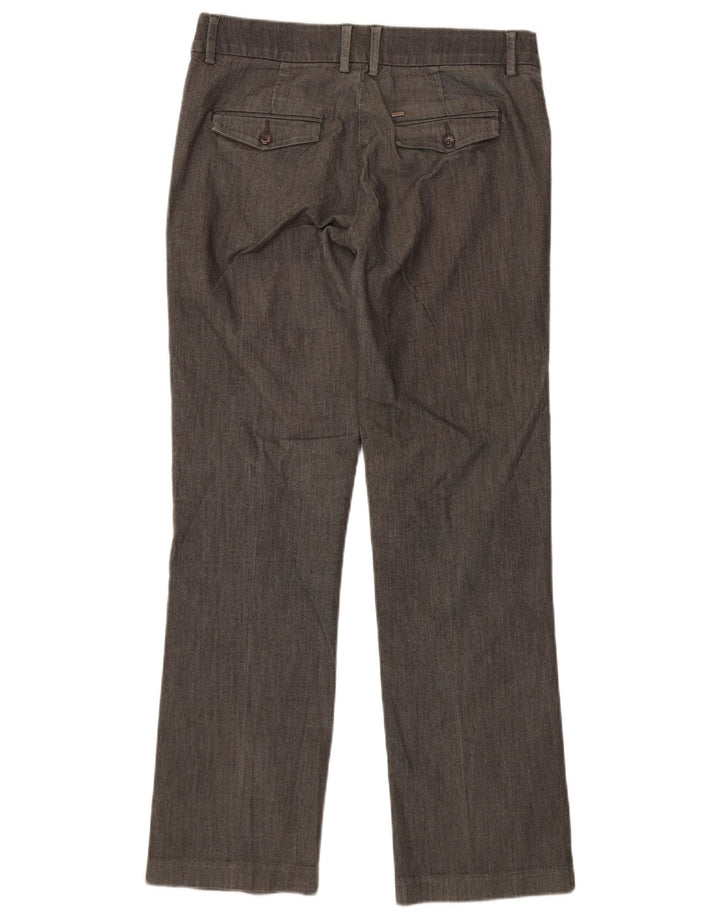 LEE Womens Straight Casual Trousers US 8 Medium W32 L30 Grey Cotton