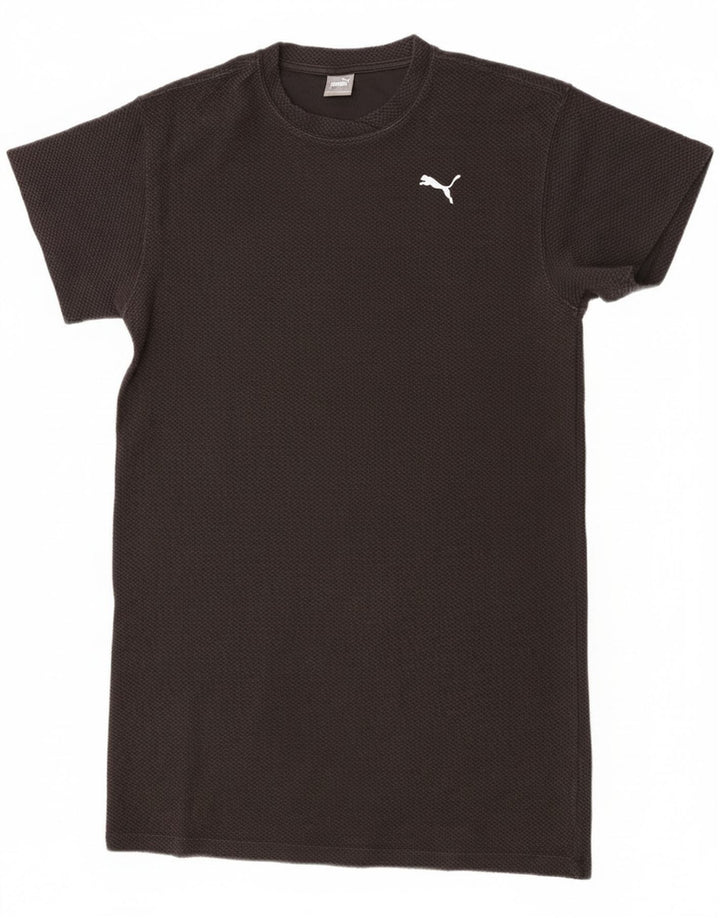 Puma Dame Oversized T-Shirt Kjole UK 10 Lille Sort