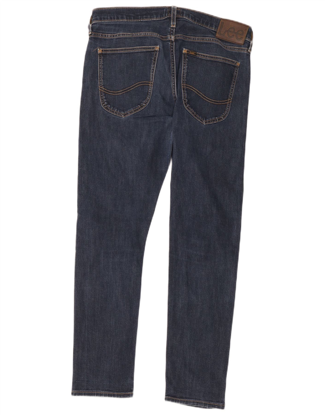 Lee Herre Luke Slim Jeans W32 L32 Marineblå Bomuld