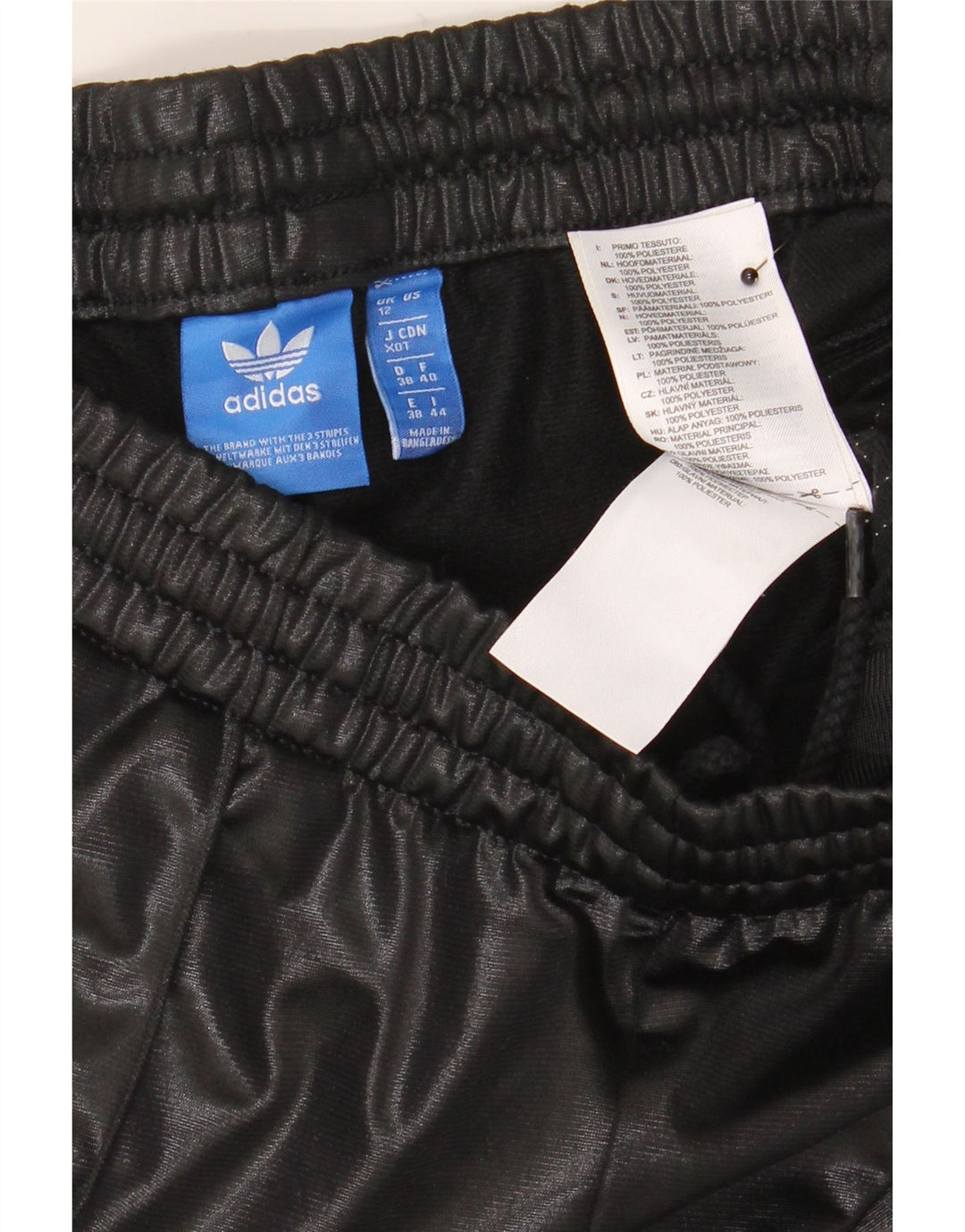 Adidas Træningsdragtsbukser til kvinder UK 12 Medium Sort Polyester