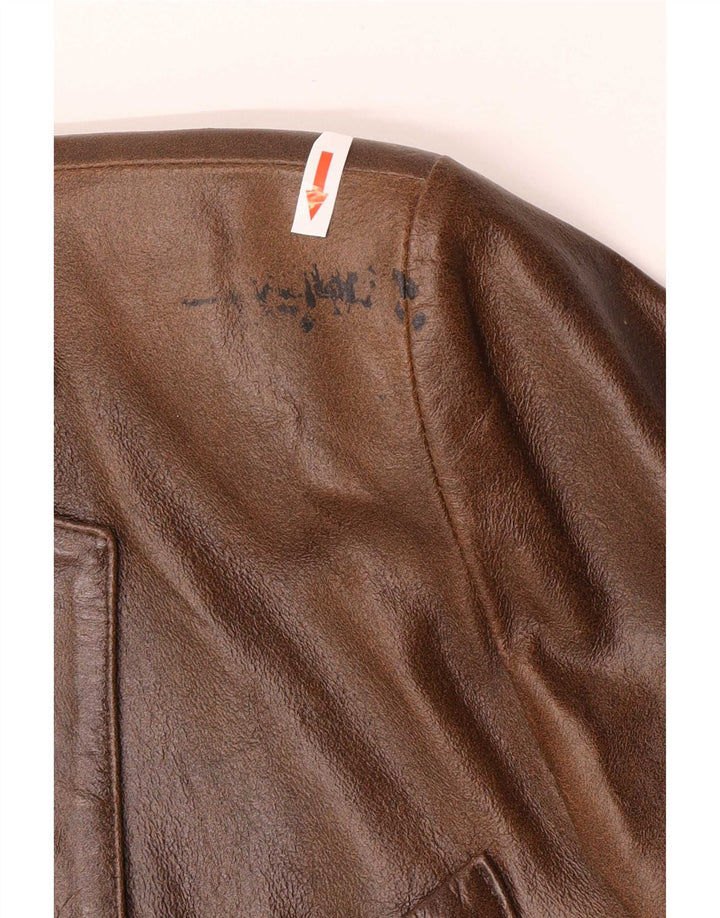 Vintage herre læderjakke UK 36 Small Brown Classic