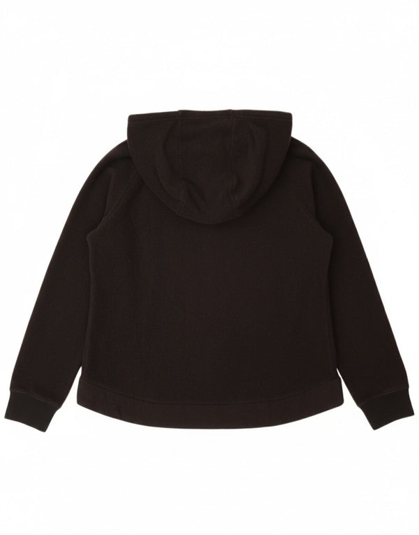 NIKE fleecetrøje med lynlås til piger 13-14 år XL sort polyester