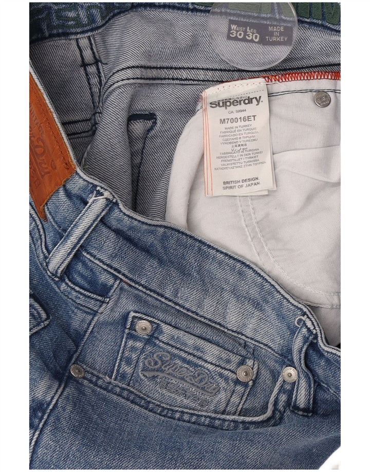 Superdry Slim Jeans til mænd W30 L27 blå bomuld