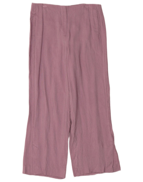 Massimo Dutti Dame Chinobukser med brede ben EU 40 Medium W30 L26 Lilla