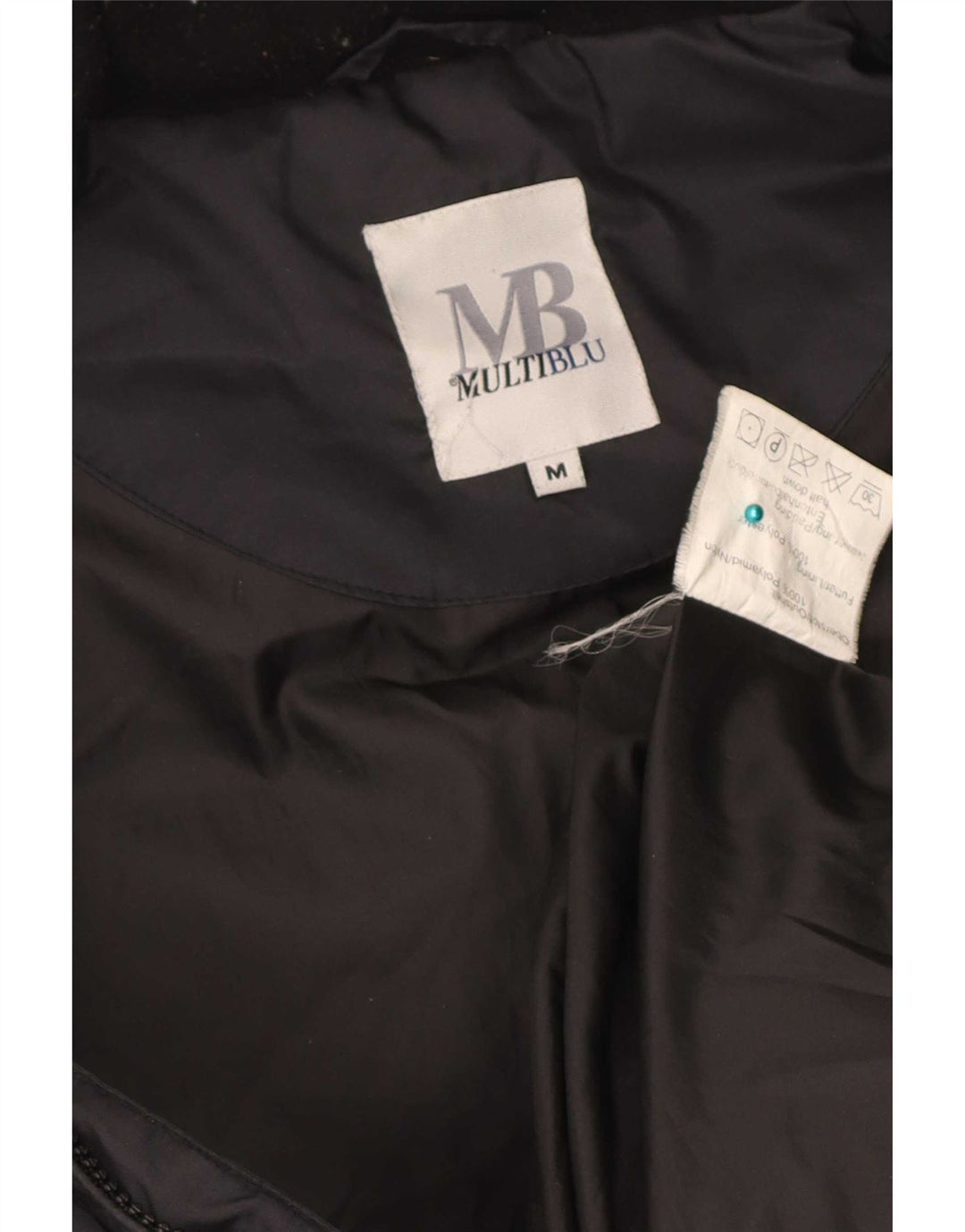 Multiblu Herre Polstret Gilet UK 38 Medium Sort Colourblock Polyamid