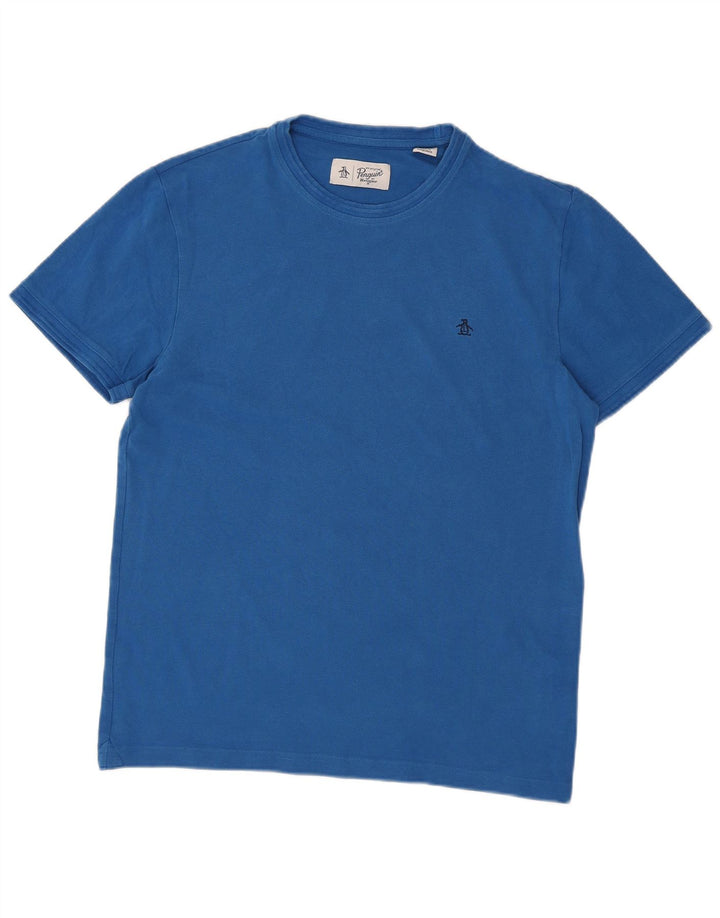 Penguin Herre T-Shirt Top XL Blå Bomuld