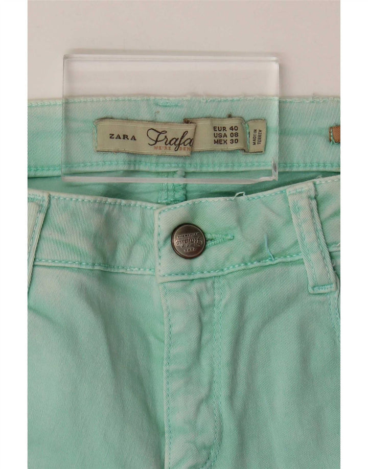 Zara Dame Trafaluc Straight Jeans EU 40 Medium W30 L28 Turkis
