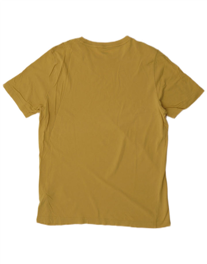 Puma Herre T-Shirt Top Medium Gul Bomuld