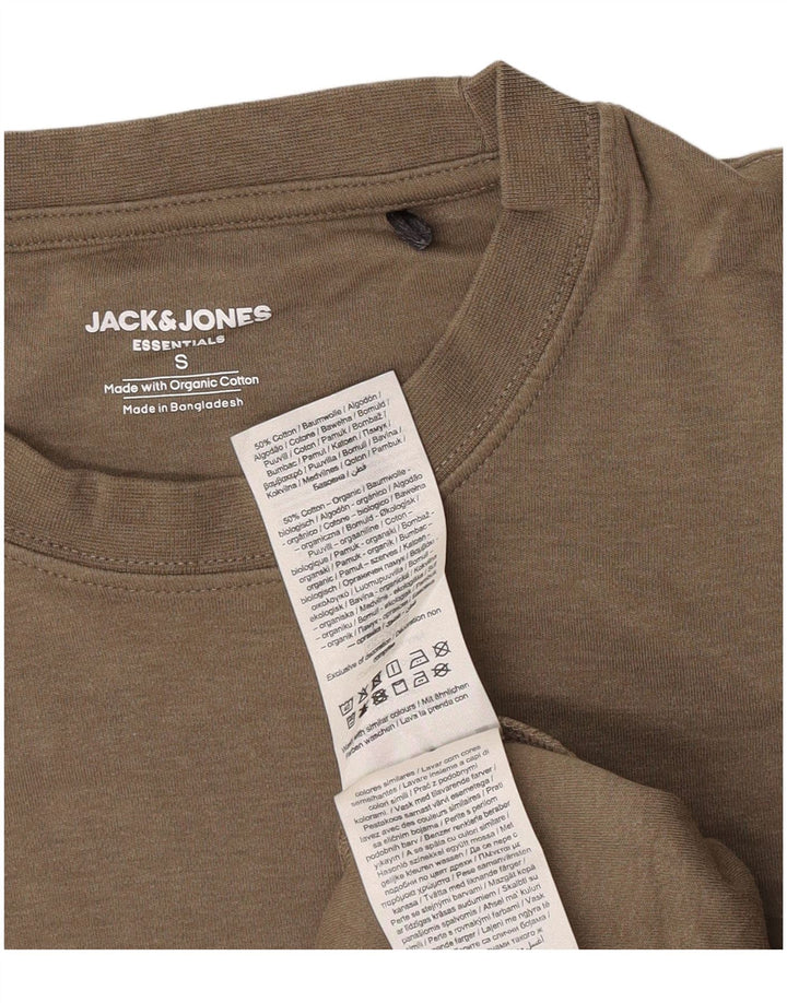 Jack & Jones Herre T-shirt Top Lille Khaki Bomuld