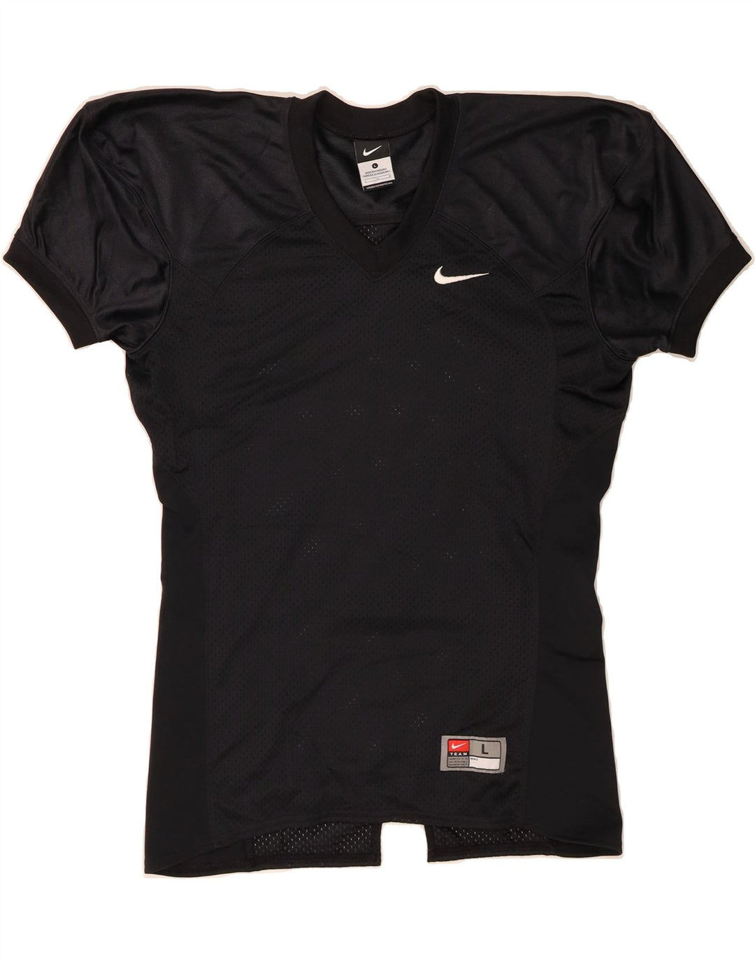 NIKE Womens T-Shirt Top UK 16 Large Black Nylon Vintage Nike and Second-Hand Nike from Messina Hembry 