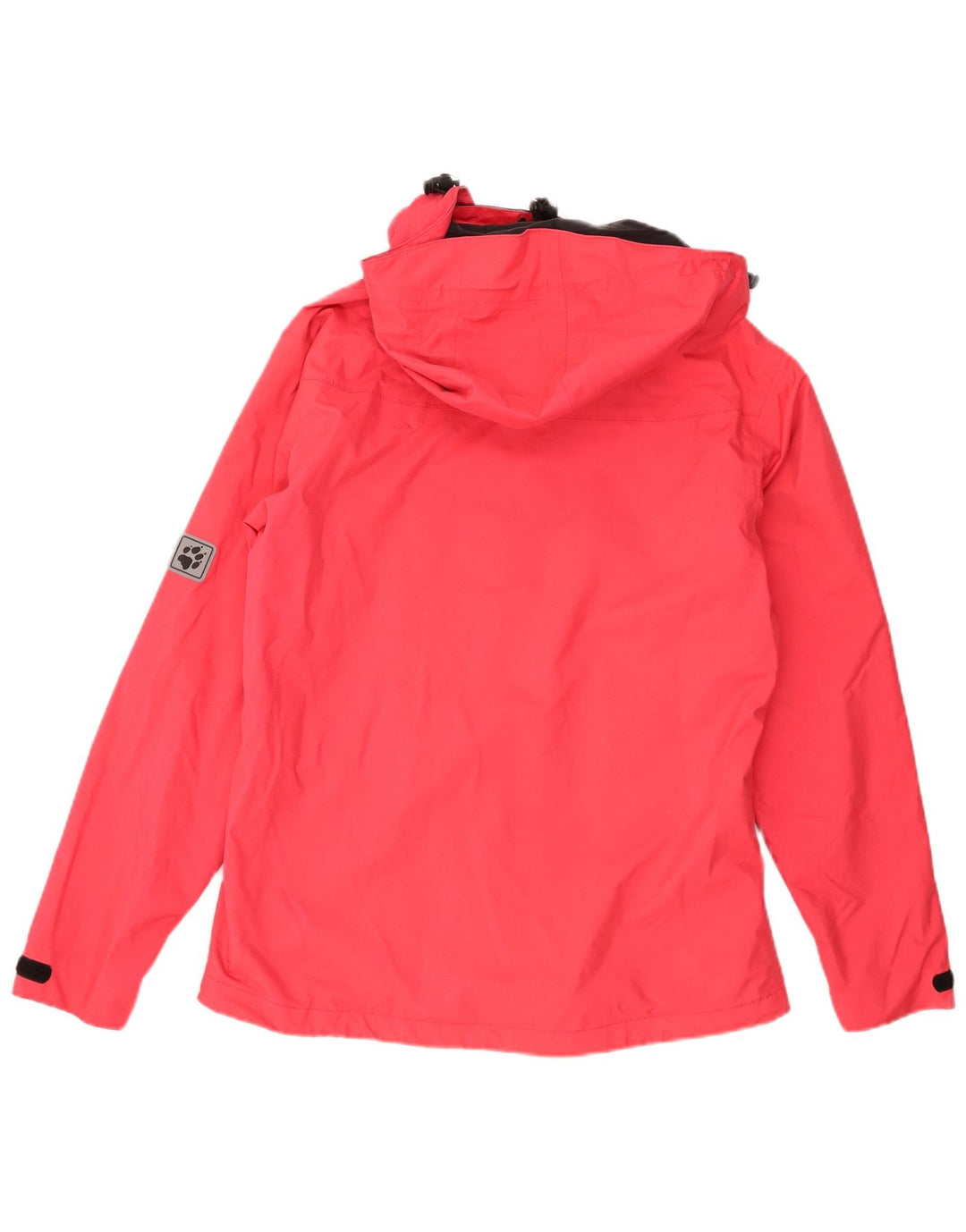 Jack Wolfskin Dame Regnjakke med hætte UK 12 Medium Pink Polyester