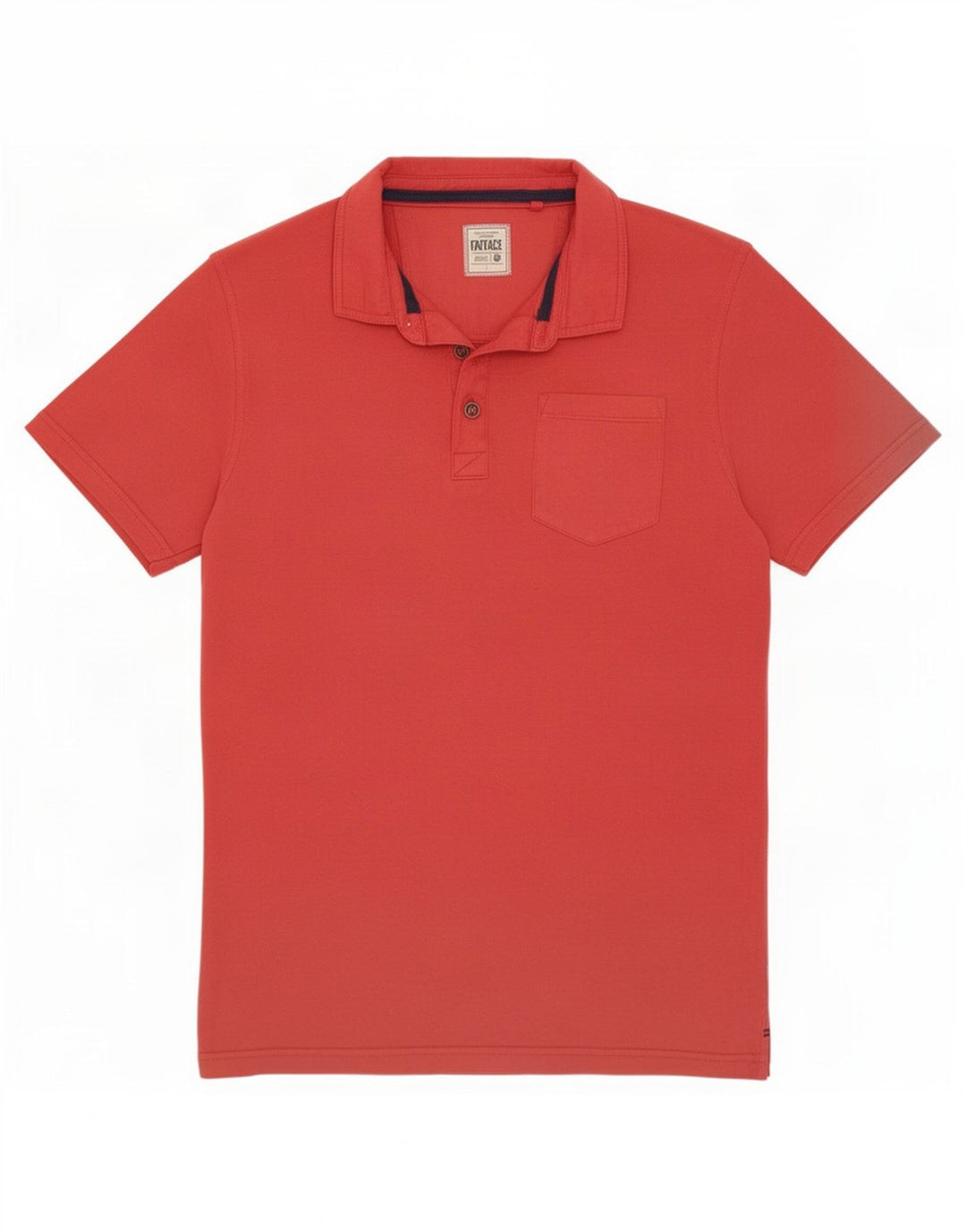 Fat Face Herre Polo Shirt Stor Pink Bomuld