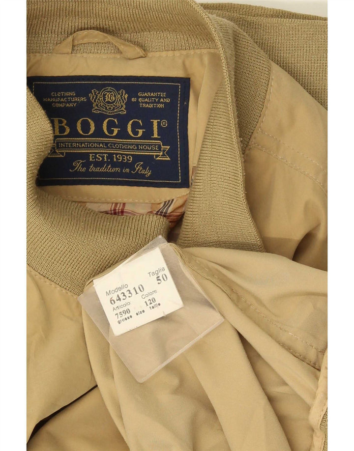 Boggi Herre Bomberjakke IT 50 Stor Khaki Polyester