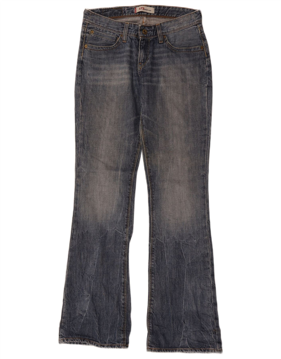 Levi's Dame 572 Bootcut Jeans W28 L34 Blå Bomuld