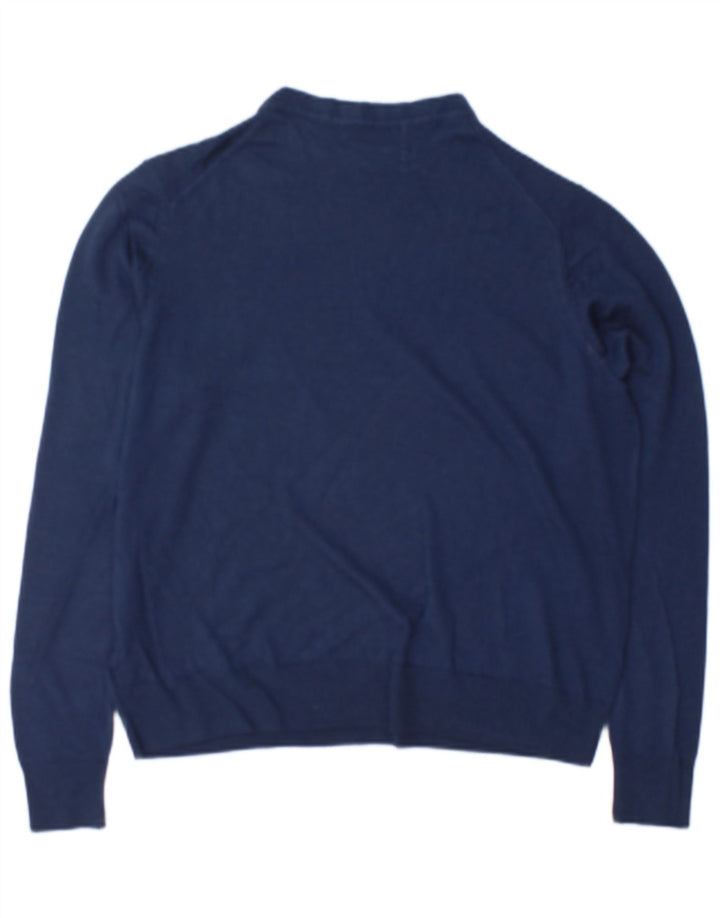 Marks & Spencer Dame sweater med rund hals DK 16 Stor marineblå uld