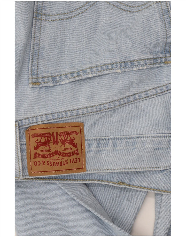 Levi's Men Distressed Straight Jeans W36 L30 Blå